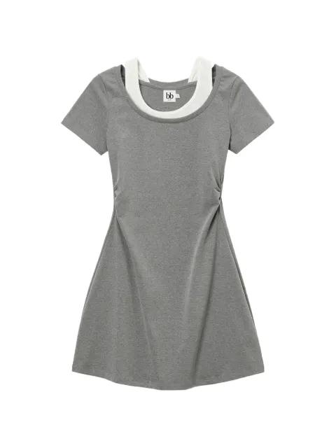 layered short-sleeve dress by B+AB