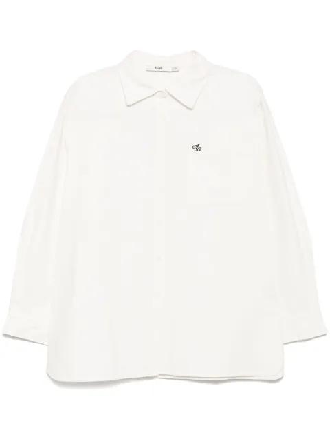 logo-embroidered long-sleeves shirt by B+AB