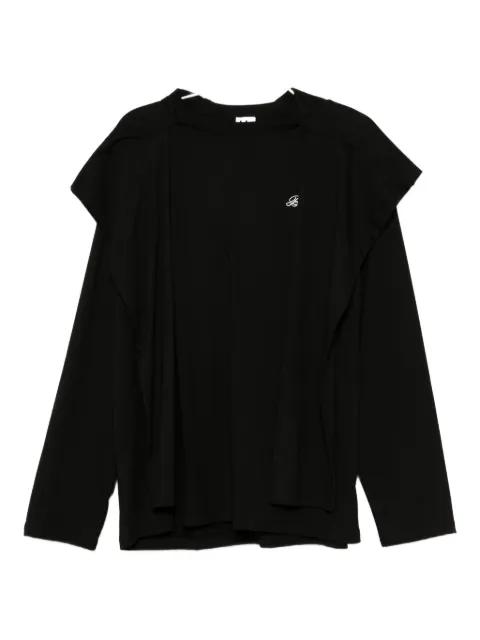 logo layered hoodie by B+AB