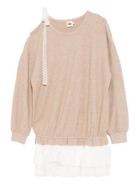 long-sleeved knitted dress by B+AB