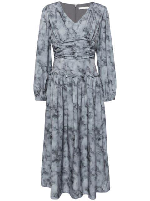 marble pattern maxi dress by B+AB