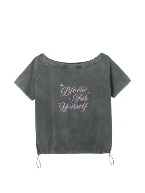 off-shoulder T-shirt by B+AB