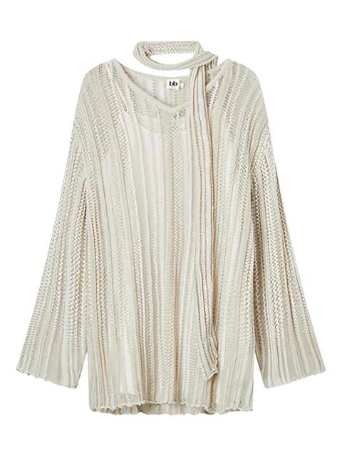 open-knit sweater by B+AB