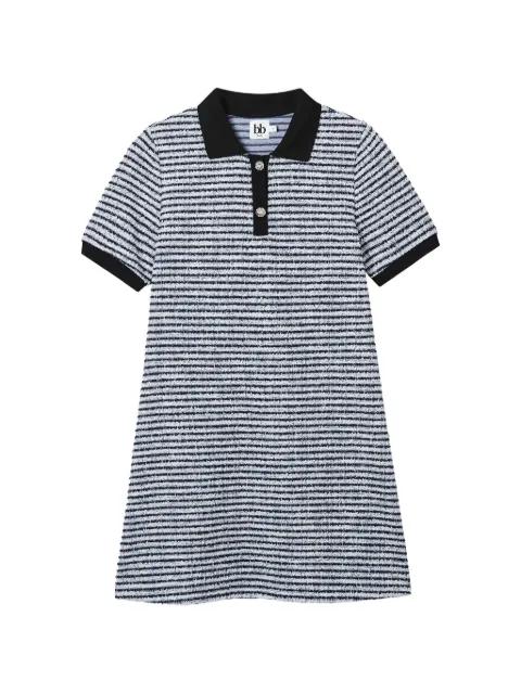 polo-collar striped dress by B+AB