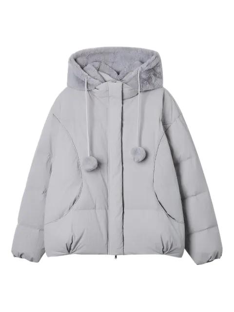 pompom-detail puffet jacket by B+AB