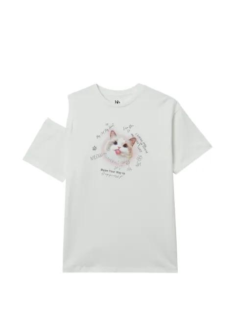 printed T-shirt by B+AB