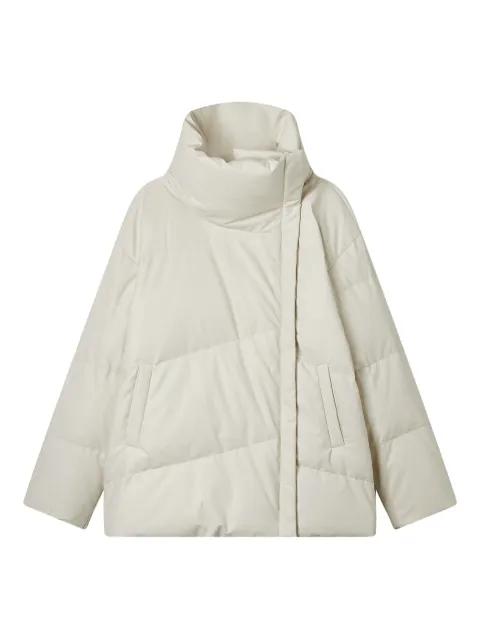 quilted funnel-neck jacket by B+AB