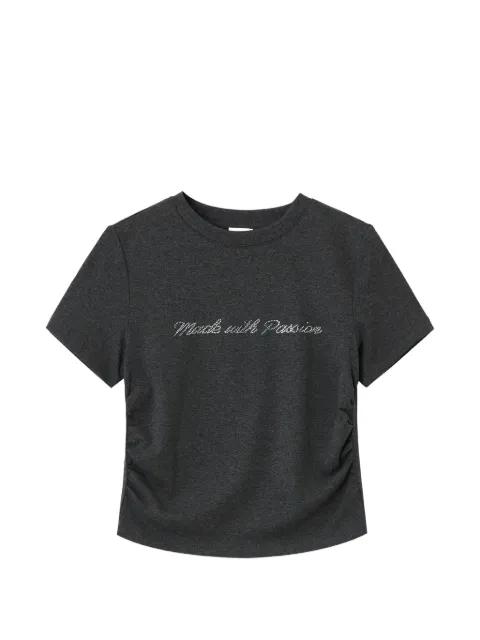 rhinestone-embellished T-shirt by B+AB