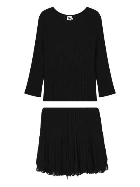 ribbed-knit ruffled jumpsuit by B+AB