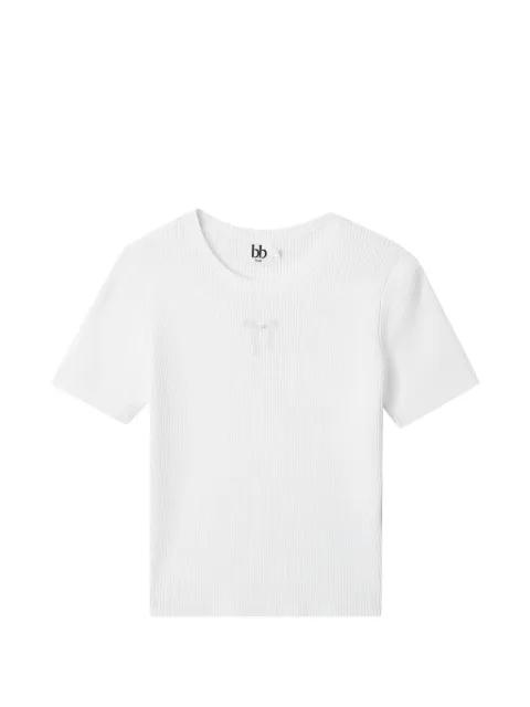 ribbed-knit short-sleeve T-shirt by B+AB