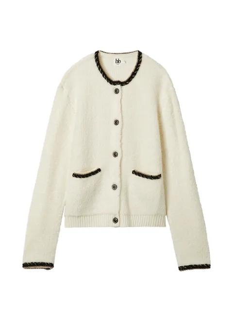 round-neck cardigan by B+AB