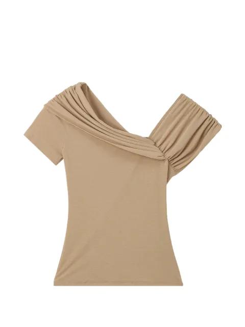 ruched off-shoulder blouse by B+AB