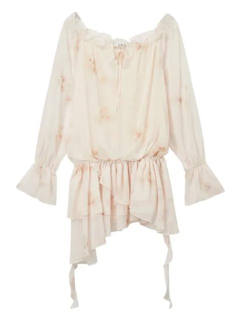 ruffle-detail dress by B+AB