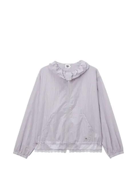 ruffled lace cotton jacket by B+AB