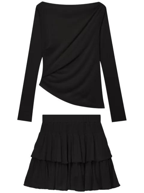 ruffled mini skirt by B+AB