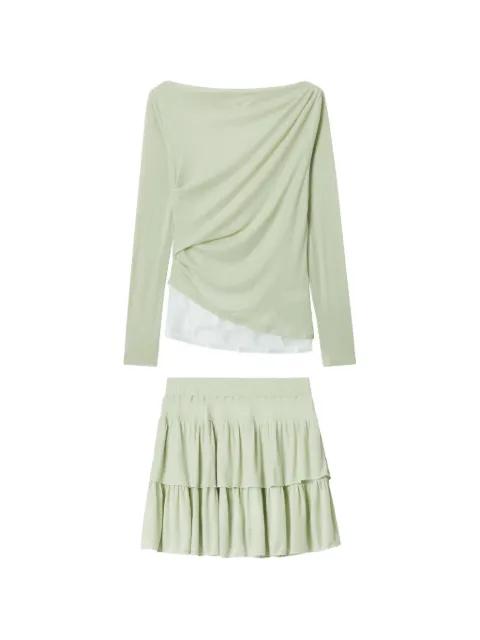 ruffled mini skirt set by B+AB