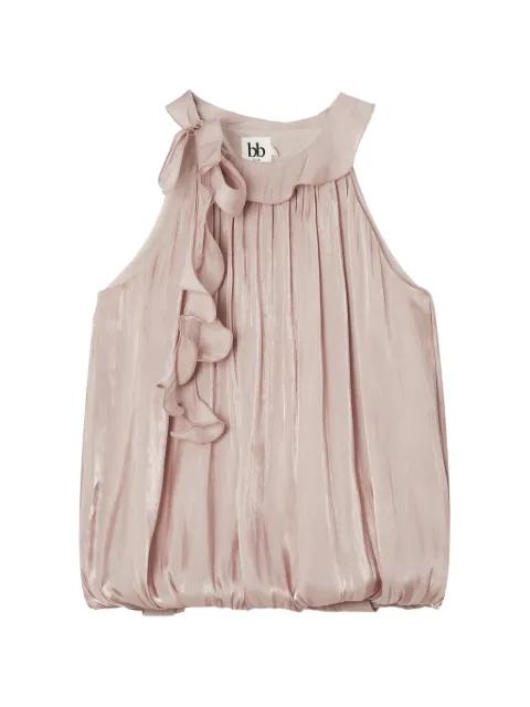 ruffled-trim halterneck blouse by B+AB