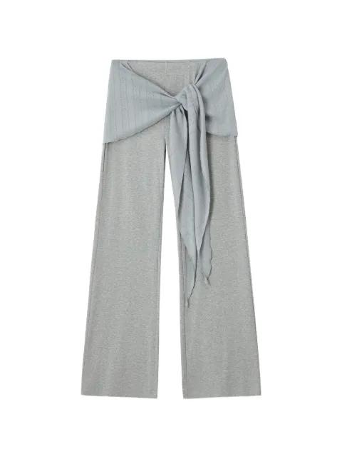 scarf-detail track pants by B+AB