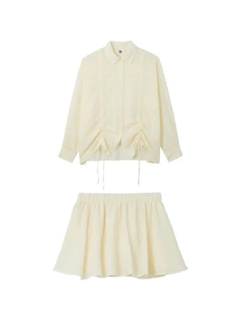 shirt and mini skirt set by B+AB
