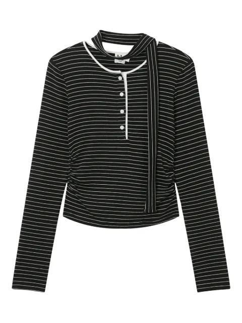 striped button top by B+AB