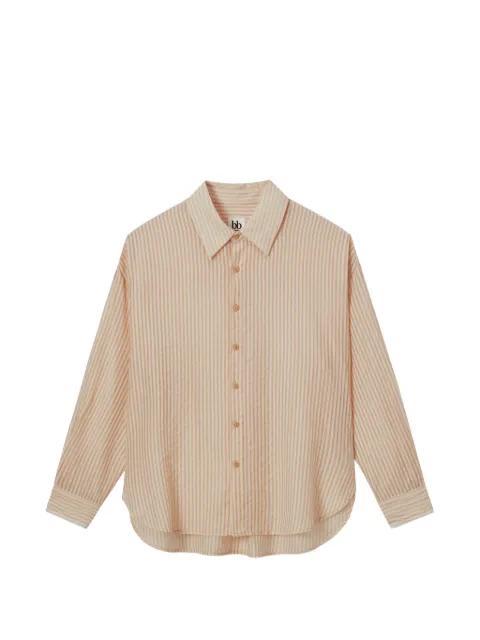 striped-pattern long-sleeve shirt by B+AB