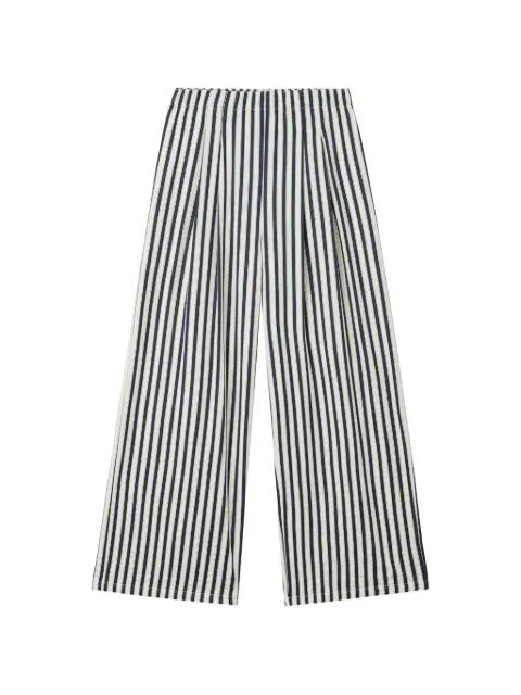striped wide-leg trousers by B+AB