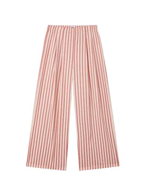 striped wide-leg trousers by B+AB