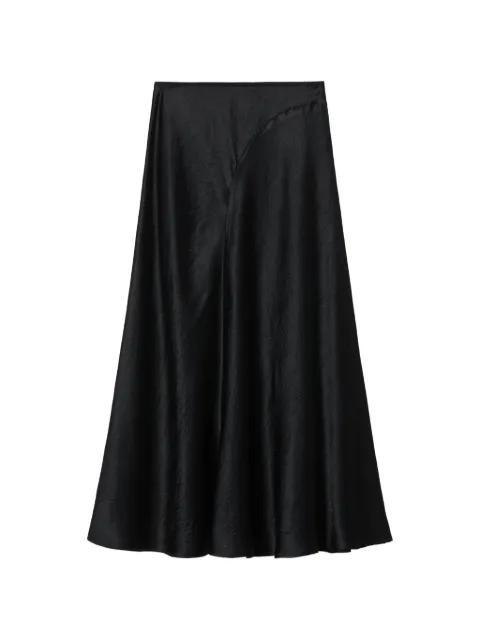 textured A-line midi skirt by B+AB