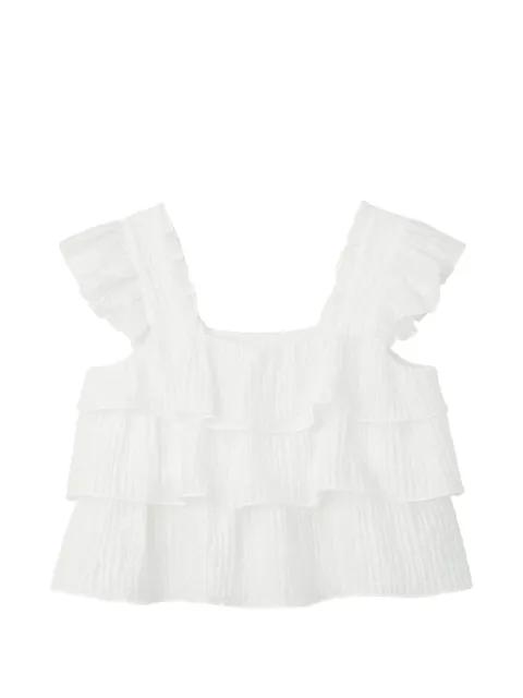 tiered ruffled top by B+AB