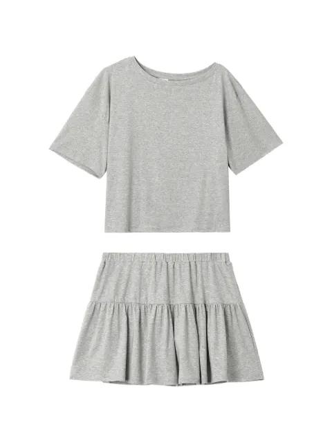 tiered-skirt pajama set by B+AB