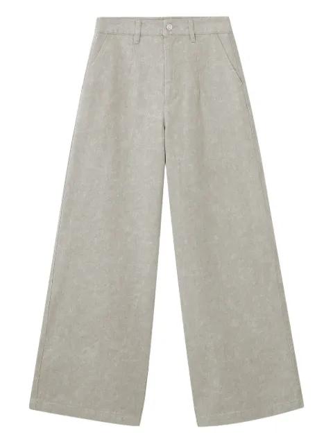 wide-leg straight trousers by B+AB