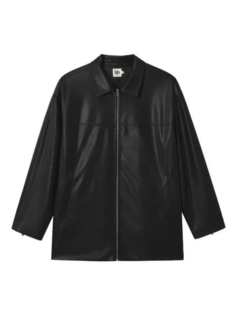 zip-front panelled jacket by B+AB