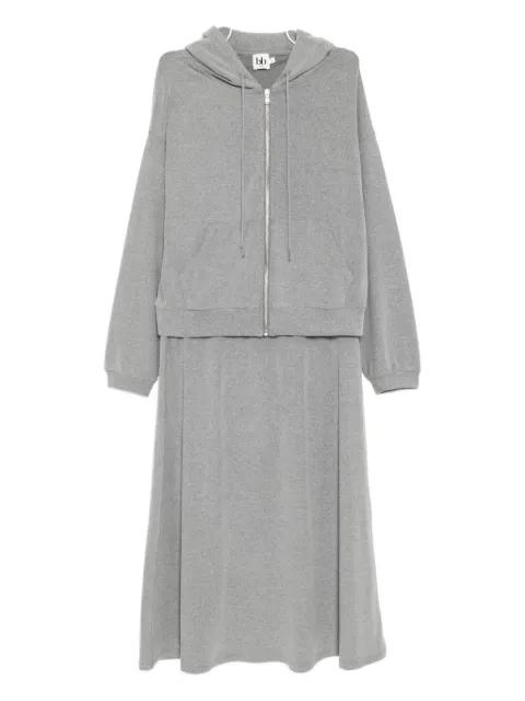 zip-up hoodie and skirt set (set of two) by B+AB
