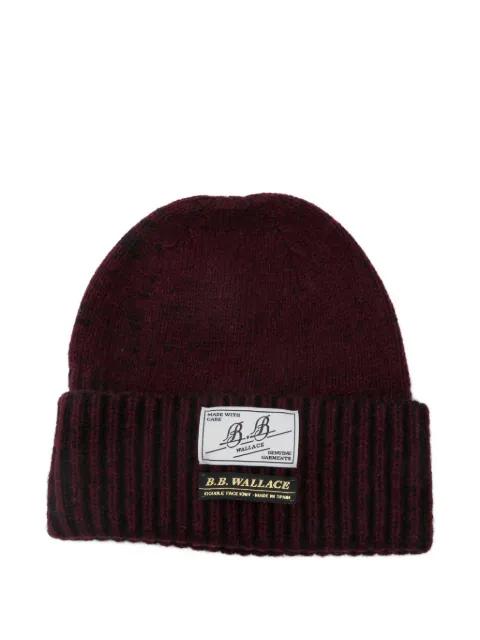 ribbed beanie hat by B.B. WALACE