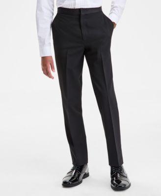Big Boys' Solid Tuxedo Straight-Leg Pants by B BY BROOKS BROTHERS