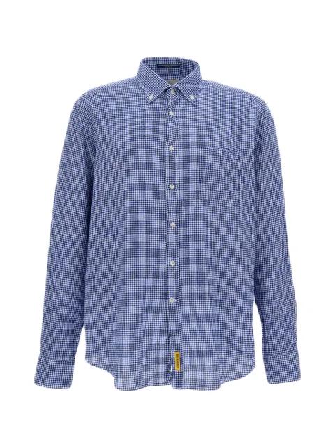 gingham-check button-down shirt by B.D. BAGGIES