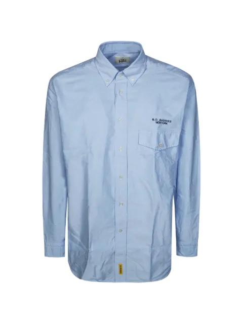 logo-embroidered button-down shirt by B.D. BAGGIES