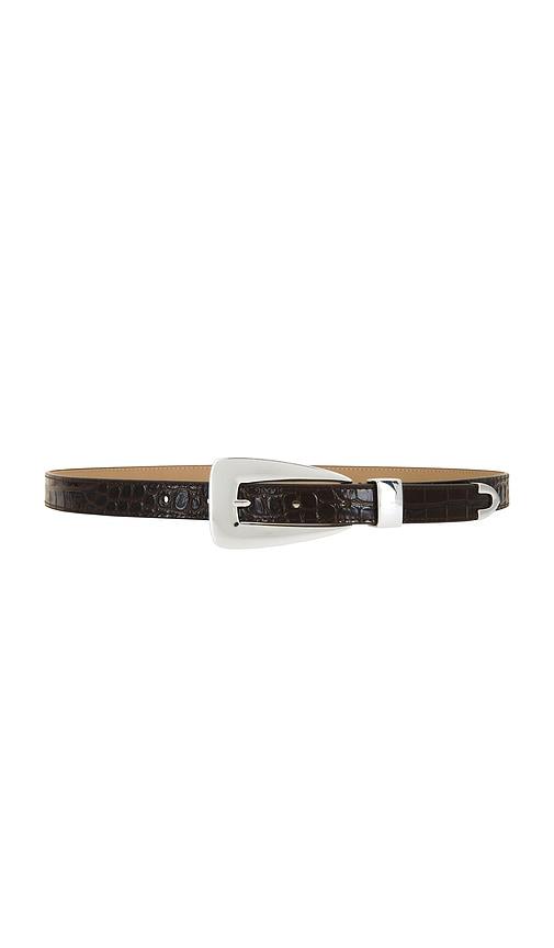 B-Low the Belt Briar Croco Belt in Chocolate by B-LOW THE BELT