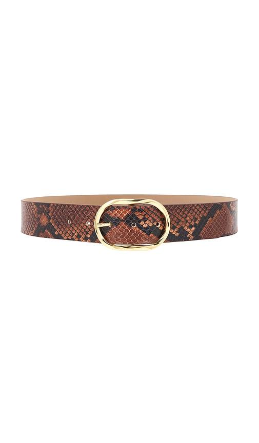B-Low the Belt Kyra Python Belt in Cognac by B-LOW THE BELT
