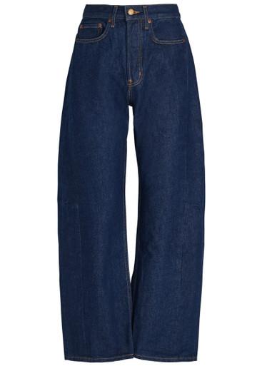 Slim Lasso structured barrel-leg jeans by B SIDES