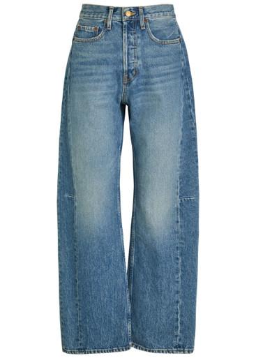 Slim Lasso structured barrel-leg jeans by B SIDES