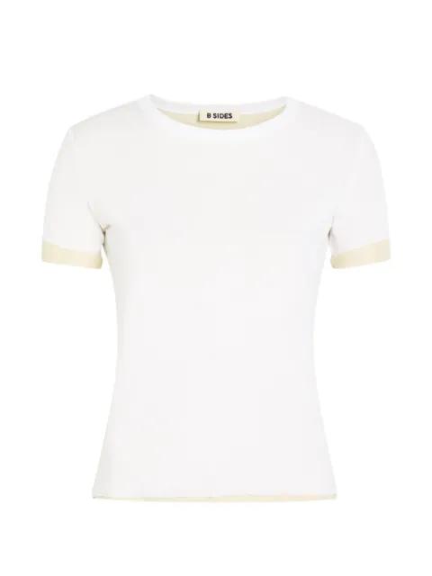 contrast-trim short-sleeve T-shirt by B SIDES