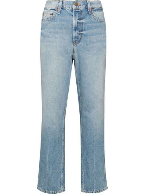 mid-rise straight-leg jeans by B SIDES