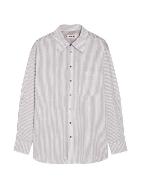 striped chest-pocket shirt by B SIDES