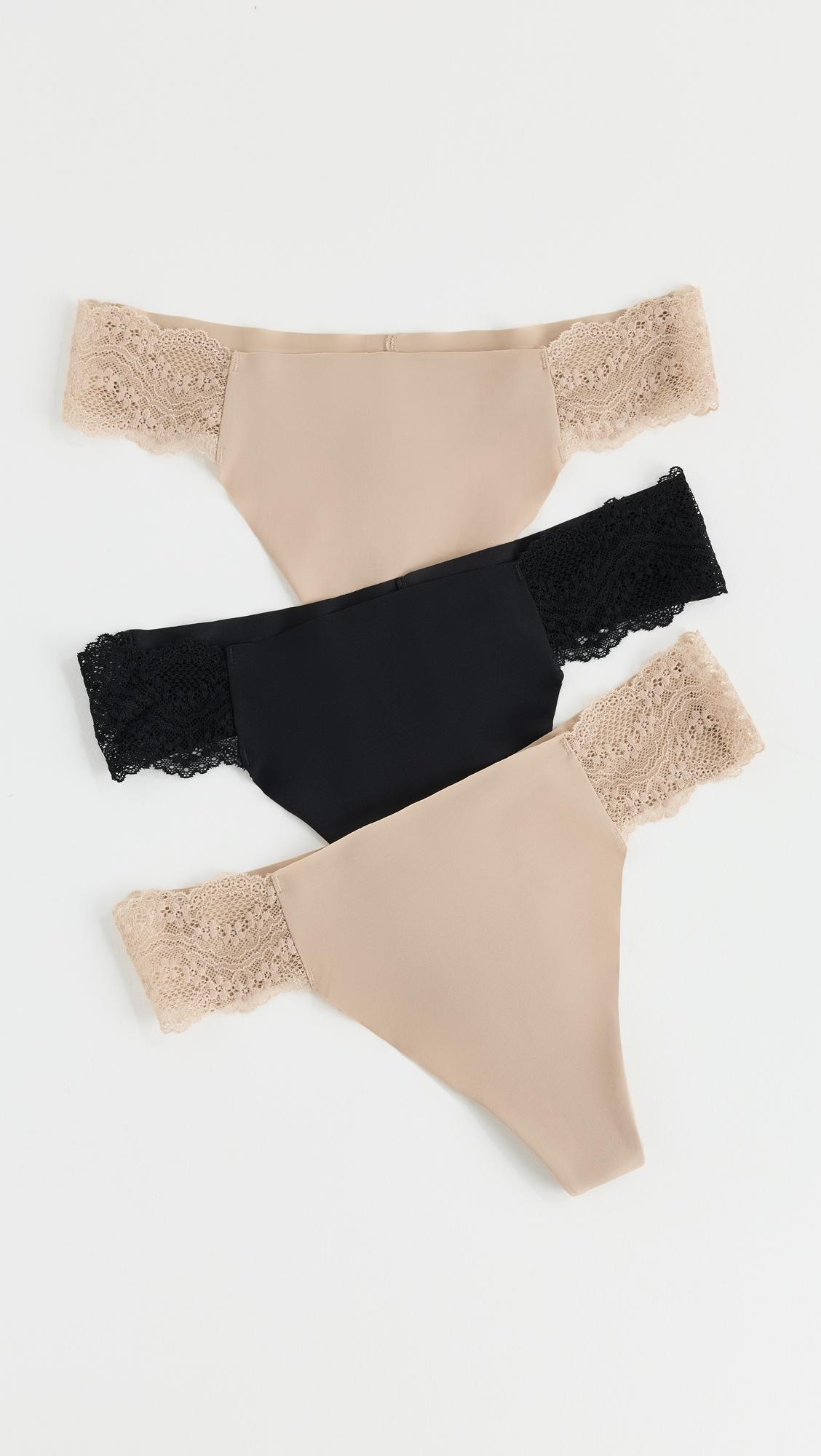 B.Bare Thong 3 Pack by B.TEMPT'D BY WACOAL