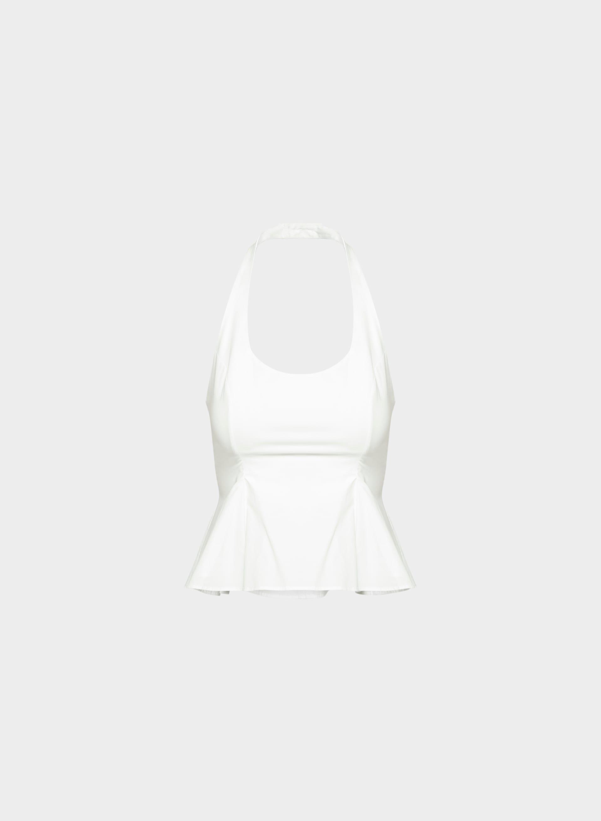 CIELO POPLIN HALTER TOP by BABATON