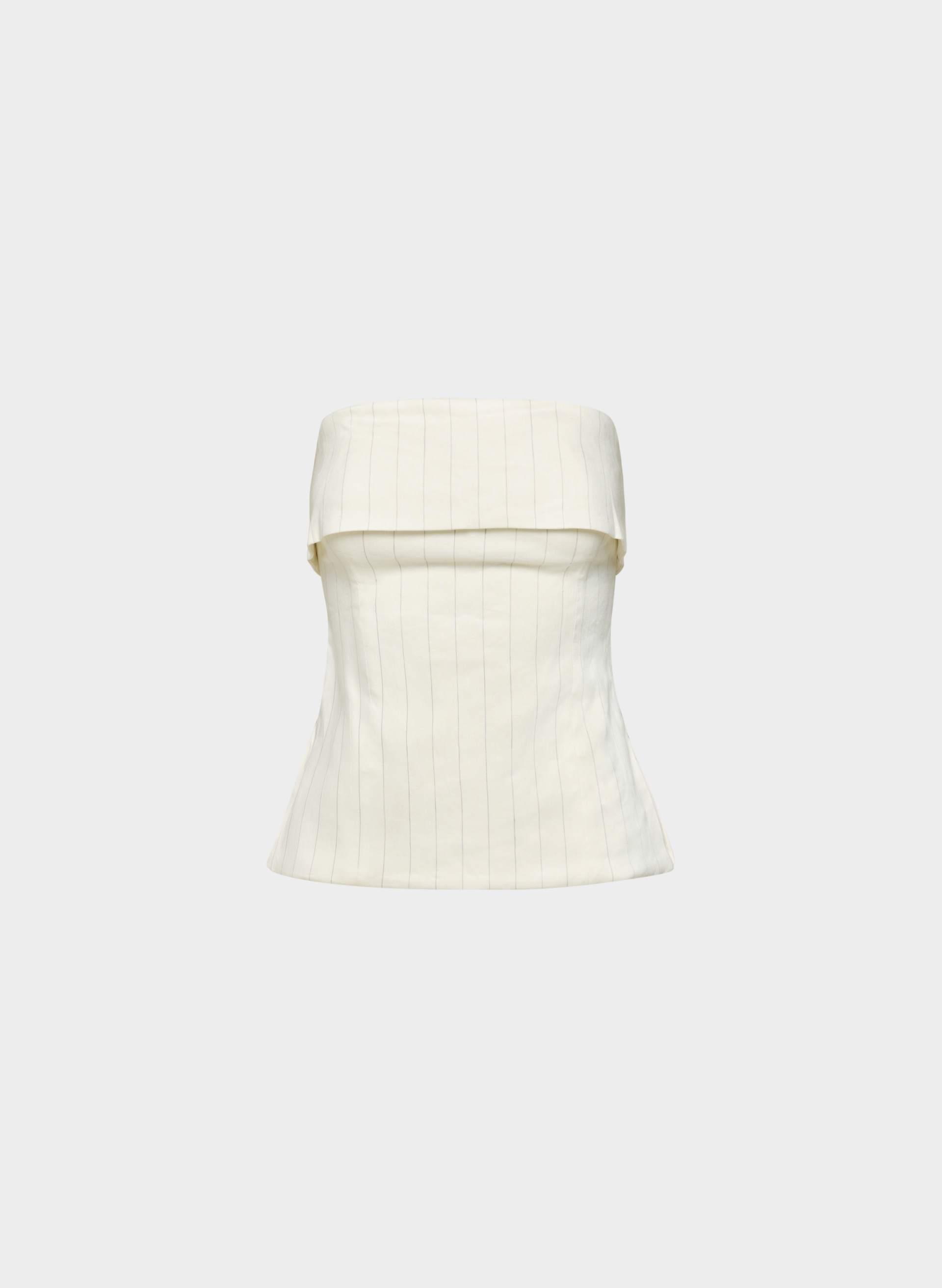 ELEMENT LINEN TUBE TOP by BABATON