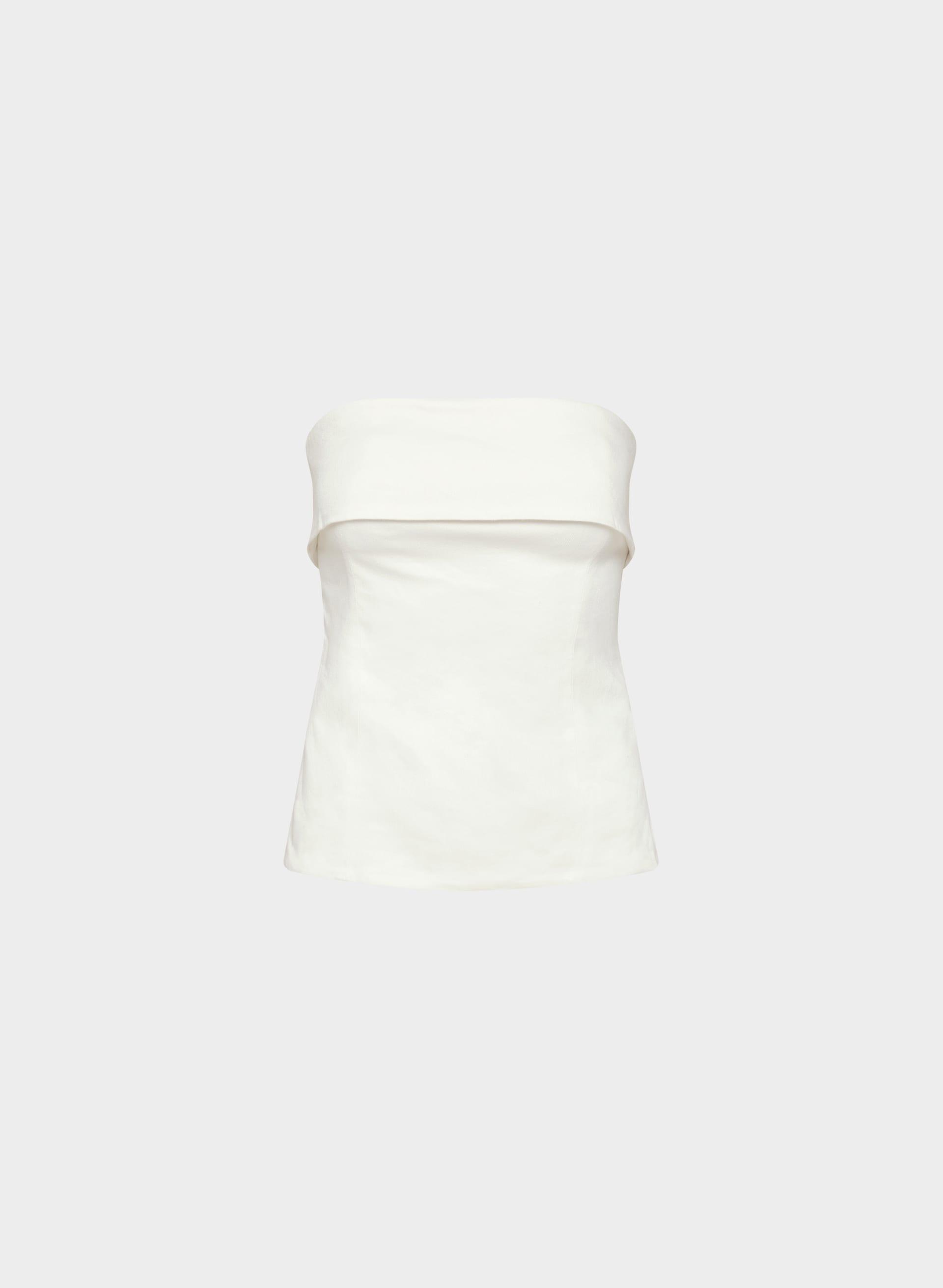ELEMENT LINEN TUBE TOP by BABATON