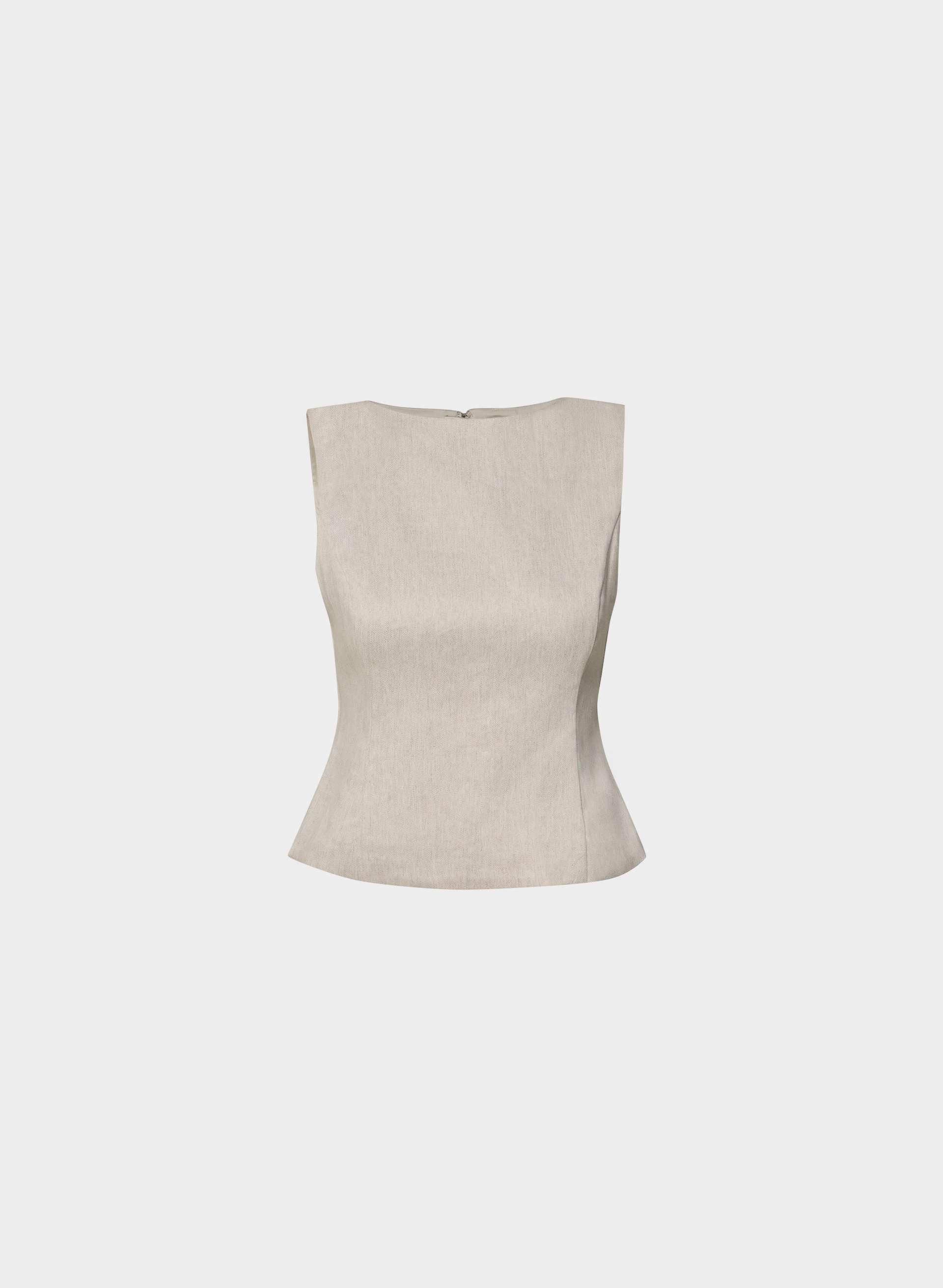 ENIGMA LINEN TOP by BABATON