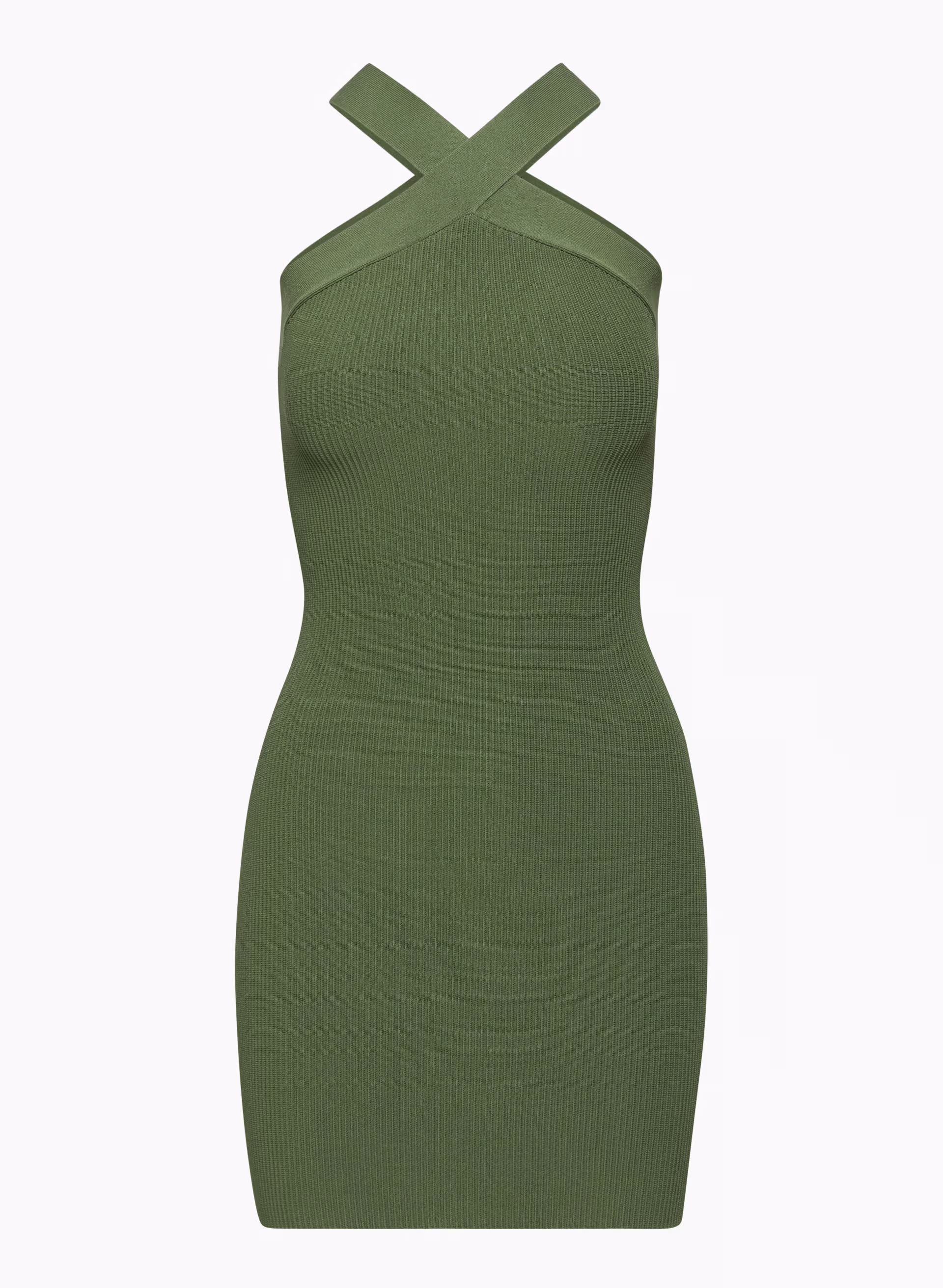 SCULPT KNIT CRISS CROSS DRESS by BABATON